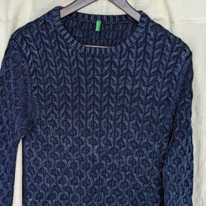 Men's United Colors of Benetton - cable knit sweater - gently used